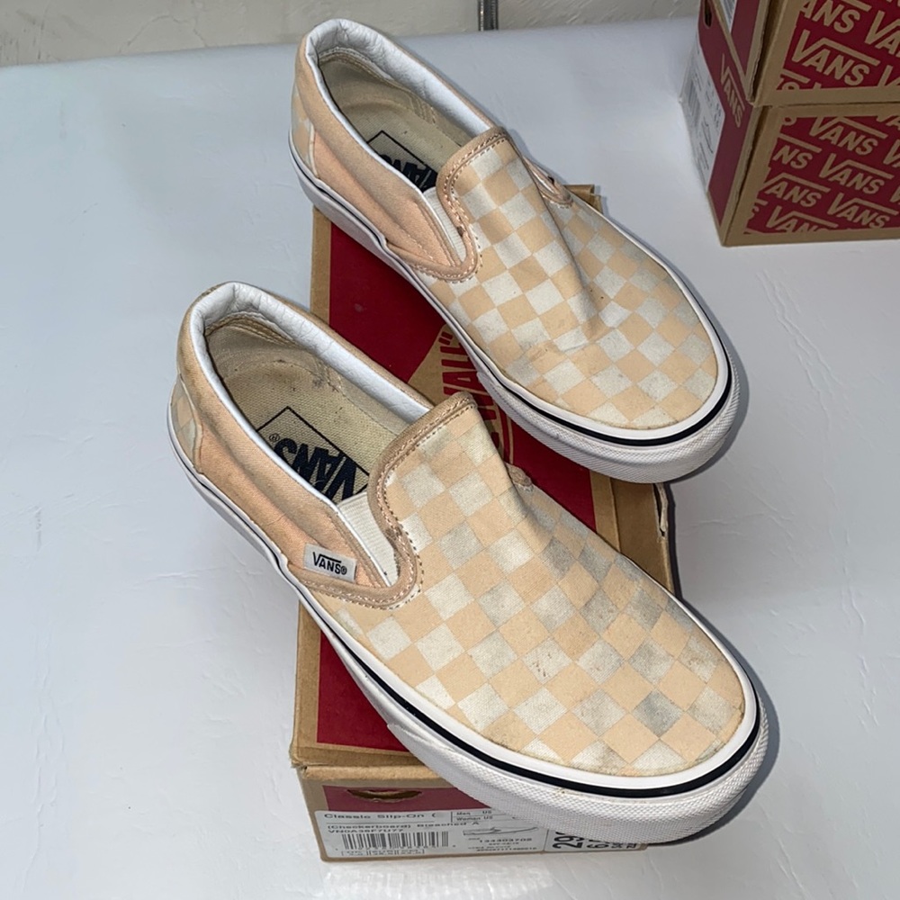 Checkerboard Bleached A - Vans